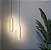 Luminária Pendente LED Minimalista Moderno Dourado Branco Quente 3000K - Imagem 2