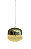 Luminária Lustre Pendente Dourado Cristal Moderno 3 Cores - Imagem 3