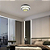 Luminária Plafon LED Lustre Cristal Redondo 3 Cores Com Controle - Imagem 5