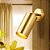Spot LED Sobrepor Teto Parede MR16 Dourado Para 1 GU10 - Imagem 4
