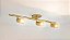 Spot LED Sobrepor Trilho Teto Parede MR16 Dourado Para 3 GU10 - Imagem 3