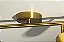 Spot LED Sobrepor Trilho Teto Parede MR16 Dourado Para 4 GU10 - Imagem 2