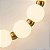 Luminária Arandela LED Colar Dourado Cristal Branco Quente 3000k - Imagem 4