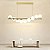 Luminária Pendente LED Retangular 9 Globos de Vidro 1M Dourado Branco Quente 3000k - Imagem 4