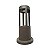 Luminária LED Momo Vintage Balizador Redondo 10W Preto Para Jardim Posto Bivolt a Prova d'água IP67 Branco Quente 3000k - Imagem 1