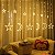 Cortina Fio Fada Pisca Pisca Led 3 Metros Estrela e Lua Enfeites decoração Natal 110v Branco Quente 3000K - Imagem 1