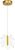 Lustre Pendente LED Folha De Bordo Gold Branco Quente 3000K - Imagem 1