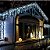 Pisca Pisca Cascata LED Natal Fixo 220V 10m Fio Branco 400LEDs Branco Frio 6000K - Imagem 2