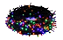 Kit 20 Pisca Pisca Cordão 100 LEDs Fio Preto 9 Metros 110v - Colorido - Imagem 1