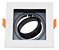 Kit 5 Spot Recuado Embutir Para MR16 Quadrado Preto e Branco - Imagem 3