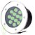 Spot Balizador LED 12W Embutir Para Chão Jardim e Piso Verde IP67 A Prova D'Agua - Imagem 2