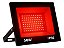 Refletor Holofote Led 50W Bivolt IP66 Prova D'água Vermelho - Imagem 1