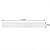 Luminária Plafon Slim LED 36W 17x122 Retangular Embutir Branco - Imagem 2