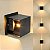 Luminária Arandela LED 6W Cubo 2 Fachos Ajustável A prova d'agua IP66 Branco Quente 3000k - Preto - Imagem 2