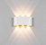 Luminária Arandela LED 6W A prova d'agua IP66 Branco Quente 3000k - Externa Branca - 6 fachos de luz - Imagem 3