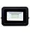 Refletor MicroLED Ultra Thin 10W Black Type Branco Frio 6000k  Carcaça Preta - Imagem 1