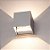 Luminária Arandela LED 6W Cubo 2 Fachos Ajustável A prova d'agua IP66 Branco Quente 3000k - Branco - Imagem 2