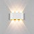 Luminária Arandela LED 24W A prova d'agua IP66 Branco Quente 3000k - Externa Branca - Imagem 2