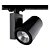 Spot 24W Super LED Preto Para Trilho Eletrificado Branco Quente 3000k - Imagem 2