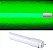 Lâmpada Tubular 10W 60cm LED Ho T8 Bivolt Verde - Imagem 1