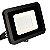 Refletor MicroLED Ultra Thin 100W Black Type Branco Quente 3000K Carcaça Preta - Imagem 1