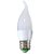 Lâmpada 3W LED Vela E14 Cristal Com Bico Branco Quente 3000K - Imagem 1