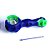 Pipe Dab de Silicone com Suporte Azul e Verde - Imagem 2