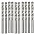 Broca de Aço Rápido Hss para Metal 7,5 mm, polida, 10 peças - Imagem 1
