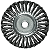 ESCOVA DE ACO CARBONO CIRCULAR, TORCIDA, 125 MM, FURO 22 MM, - Imagem 1