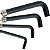 JOGO DE CHAVE ALLEN CURTA, 1,5 - 10 MM, CRV, 10 PCS, OXIDADO - Imagem 3