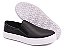TÊNIS SLIP ON FEMININO DE COURO LEGÍTIMO PRETO - Imagem 3