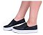 TÊNIS SLIP ON FEMININO DE COURO LEGÍTIMO PRETO - Imagem 2