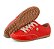 SAPATÊNIS FEMININO EM COURO LEGÍTIMO VERMELHO COM BROCHE - Imagem 2