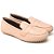 MOCASSIM FEMININO COMFORT DE COURO NUDE - Imagem 1