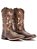 BOTA TEXANA WESTERN BORDADA FEMININA DE COURO CANO LONGO - Imagem 1