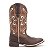 BOTA TEXANA WESTERN BORDADA FEMININA DE COURO CANO LONGO - Imagem 4