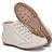 BOTA FEMININA CANO CURTO COM ZÍPER COR OFF WHITE - Imagem 3