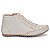 BOTA FEMININA CANO CURTO COM ZÍPER COR OFF WHITE - Imagem 2