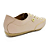 SAPATÊNIS FEMININO DE COURO NUDE BROCHE FLOR - Imagem 2