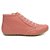 BOTA FEMININA CANO CURTO COM ZÍPER COR TERRACOTA ROSÊ - Imagem 2