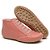 BOTA FEMININA CANO CURTO COM ZÍPER COR TERRACOTA ROSÊ - Imagem 1