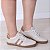 Tênis Vintage de Couro Off White Com Listra - Imagem 2