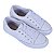 Tênis Feminino Branco Casual Rasteiro em Couro Leve e Confortável - Imagem 4