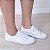 Tênis Feminino Branco Casual Rasteiro em Couro Leve e Confortável - Imagem 5