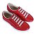Tênis Feminino Vermelho em Couro Leve e Confortável com zíper - Imagem 5