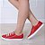 Tênis Feminino Vermelho em Couro Leve e Confortável com zíper - Imagem 2
