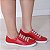 Tênis Feminino Vermelho em Couro Leve e Confortável com zíper - Imagem 1