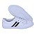 Tênis Feminino Branco com listra Preta em Couro Leve e Confortável - Imagem 5