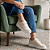 Tênis Feminino Off White Bege Com Fecho Colante Calce Fácil - Imagem 2