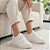Tênis Feminino Branco Com Fecho Colante Calce Fácil - Imagem 6